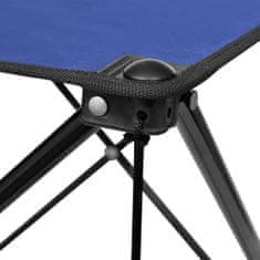 Vidaxl Modrý skladací kempingový stôl