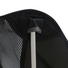 Vidaxl Skladacie kempingové stoličky 2 ks s taškou 54x50x65 cm, hliník