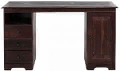 Danish Style Pracovný stôl Linde, 140 cm, hnedá