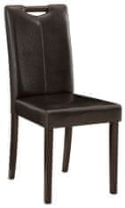 Danish Style Jedálenská stolička Curt (Súprava 2 ks), tmavohnedá/tmavé drevo