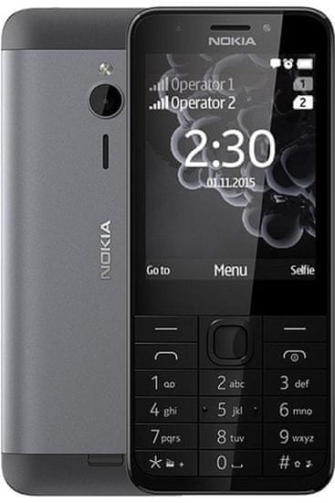 Nokia 230 Dual SIM, čierna