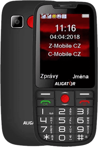 Aligator A890 GPS Senior, čierny