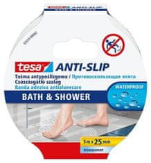 Tesa Protišmyková páska do kúpeľne "Anti-Slip 55533", transparentné, 25 mm x 5m