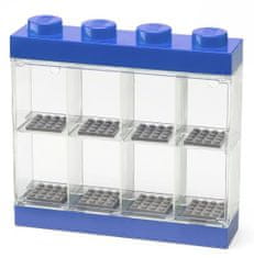 LEGO Zberateľská skrinka na 8 minifigúrok - modrá