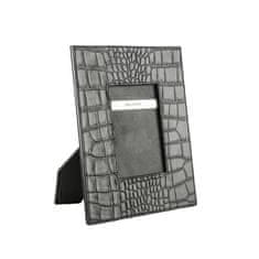 Balmuir Kožený rámik na fotografie s dizajnom krokodílej kože PARK LANE S, black