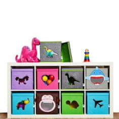 Love It Store It Úložný box na hračky s krytom a okienkom - slon