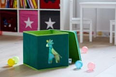 Love It Store It Úložný box na hračky s krytom a okienkom - žirafa