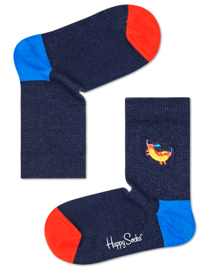 Happy Socks detské ponožky Kids Hot Dog Dog Embroidery Sock