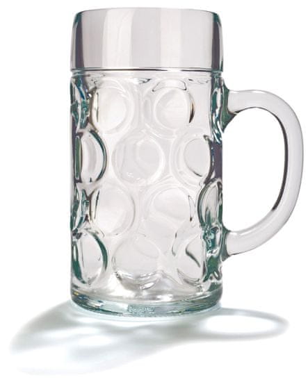 Pivné sklo "Isar" 1 l ciachu, 6 ks - rozbalené