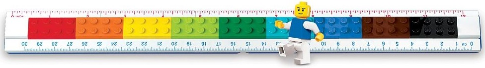 LEGO Pravítko s minifigúrkou, 30 cm