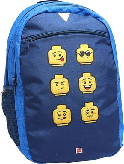 LEGO Bags Faces Blue - batoh Extended