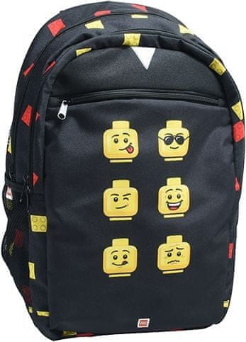LEGO Bags Faces Black - batoh Extended
