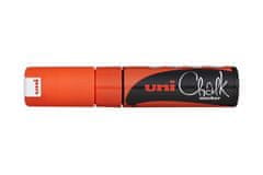 UNI Kriedový popisovač "PWE-8K", fluorescenčná oranžová, 8mm, PWE-8K F.ORANGE