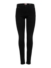 ONLY Dámske džínsy ONLPAOLA Skinny Fit 15167410 Black Denim (Veľkosť XS/30)