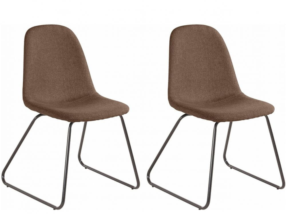 Danish Style Jedálenská stolička Colom (Súprava 2 ks), cappuccino