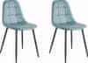 Jedálenská stolička Titte (Súprava 4 ks), modrá