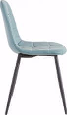 Danish Style Jedálenská stolička Titte (Súprava 4 ks), modrá