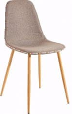 Danish Style Jedálenská stolička Cant (Súprava 2 ks), cappuccino