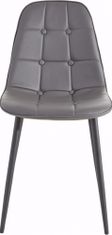 Danish Style Jedálenská stolička Titte (Súprava 4 ks), sivá
