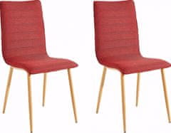 Danish Style Jedálenská stolička Port (Súprava 2 ks), červená