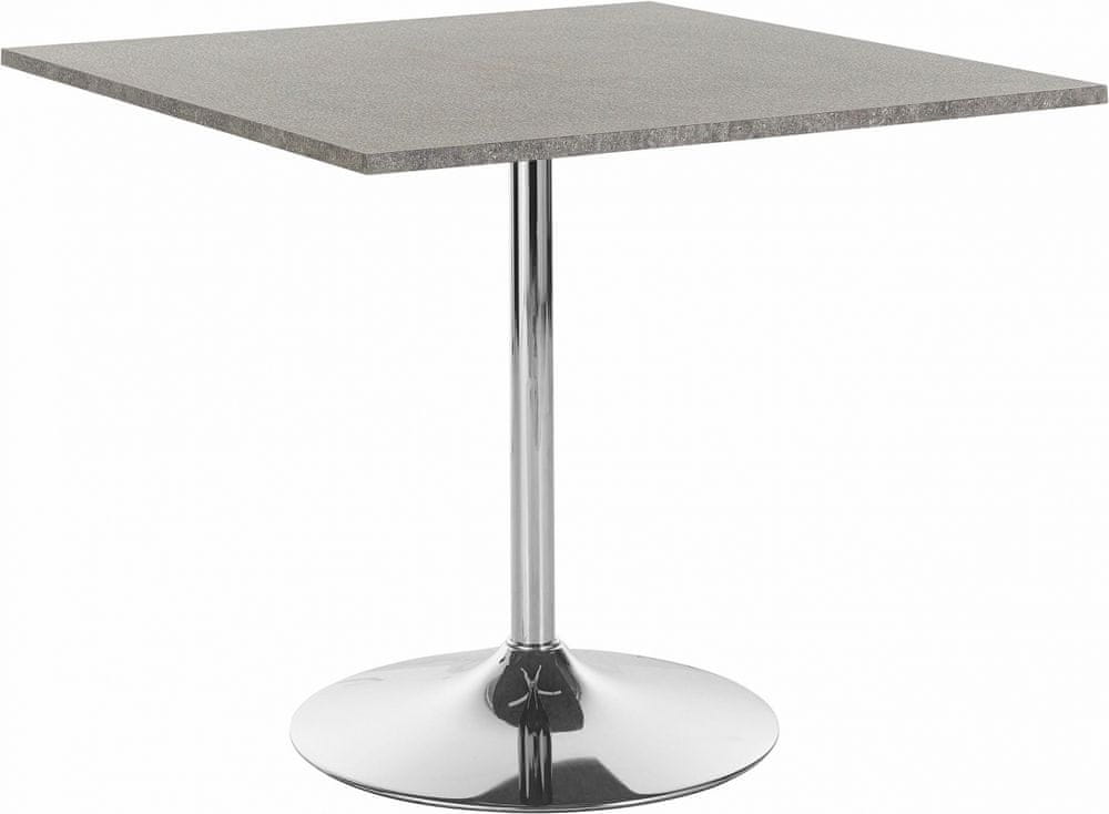 Danish Style Jedálenský stôl Tren, 90 cm, sivá