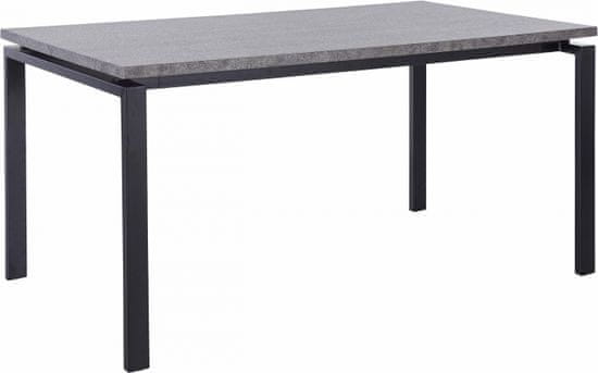 Danish Style Jedálenský stôl Saja, 160 cm, sivá