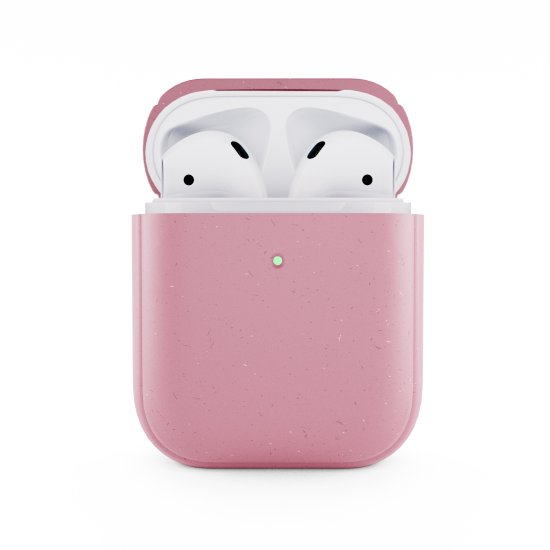 WOODCESSORIES AirPods Bio Case Antimicrobial Coral Pink / Biomaterial - AirPods 1 & 2 eco350