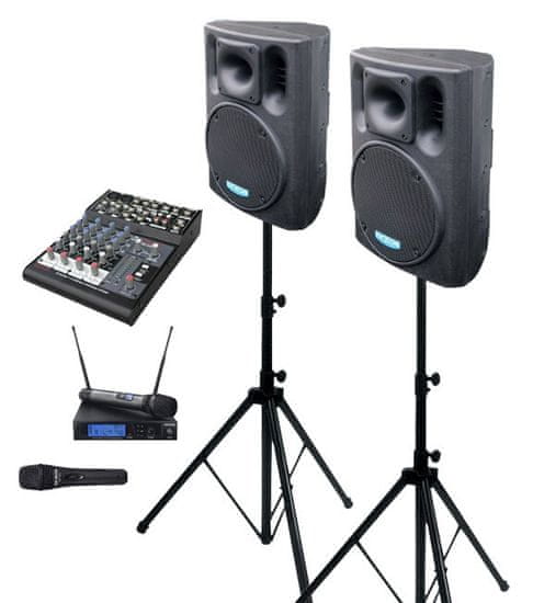 DEXON  2x BC 1000A + MBD 830 + MD 505 + DMC 2220 ozvučovacia zostava s mikrofónmi