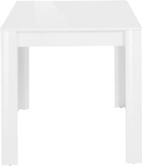 Danish Style Jedálenský stôl Lynet, 120 cm, biela