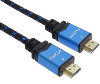 PremiumCord Ultra HDTV 4K @ 60Hz kábel HDMI 2.0b kovové + pozlátené konektory 0,5 m kphdm2m05