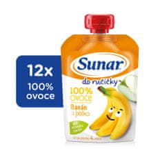 Sunar Do ručičky ovocná kapsička banán 12 x 100 g