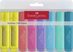 Faber-Castell Zvýrazňovače "1546 Pastel", 8 farieb, 1-5 mm