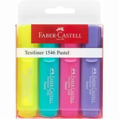 Faber-Castell Zvýrazňovač "1546 Pastel", 4 farby, 1-5 mm