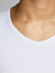 Jack&Jones Pánske tričko JJEBASIC Stretch Fit 12059219 OPT WHITE (Veľkosť XXL)
