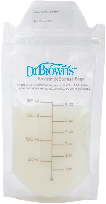 Dr.Brown´s Vrecká na uskladnenie materského mlieka 180ml 25ks