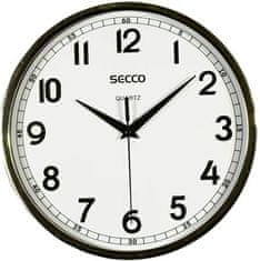 Secco Nástenné hodiny, rám - chrómový, 24,5 cm, S TS6019-67