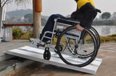 AHProfi Prenosná skladacia rampa pre invalidné vozíky, 122 cm - WR014FT