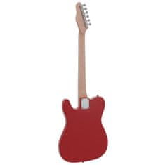 Dimavery TL-401, elektrická gitara, červená