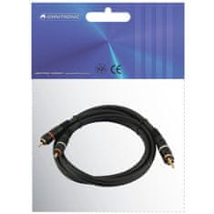 Omnitronic Kábel CC-03, prepojovací kábel 2x 2 RCA zástrčka HighEnd, 30cm