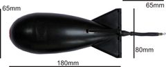 Spomb Zakrmovacia raketa large - čierna