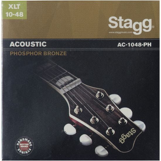 Stagg AC-1048-PH, sada strún pre akustickú gitaru, extra-light
