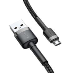 BASEUS Cafule kábel USB / Micro USB 2A 3m, čierny/sivý