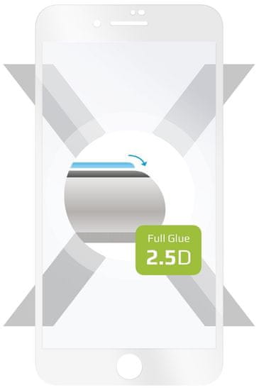 FIXED Ochranné tvrdené sklo Full-Cover pre Apple iPhone 7 Plus/8 Plus, lepenie cez celý displej, biele FIXGFA-101-WH - rozbalené