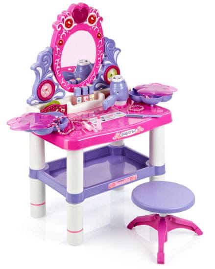 iMex Toys Detský toaletný stolík s otočným zrkadlom