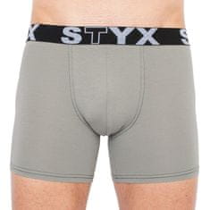 Styx Pánske boxerky long športová guma svetlo sivé (U1062) - veľkosť XL