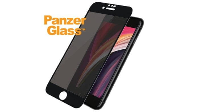 PanzerGlass Edge-to-Edge Bundle 2v1 pre Apple iPhone 7/8 / SE 2020 čierne (sklo + číry TPU obal) B2679