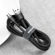 BASEUS Cafule kábel USB / Micro USB QC 3.0 2.4A 1m, čierny/sivý