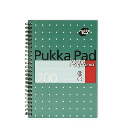 Pukka Pad Blok "Metallic Jotta", A5, štvorčekový, 100 listov, špirálová väzba, JM021-SQUARED
