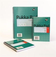 Pukka Pad Blok "Metallic Jotta", A4+, linajkový, 100 listov, špirálová väzba, JM018-LINED
