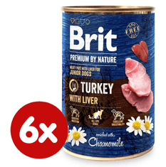 Brit Premium by Nature Turkey with Liver 6 x 400 g